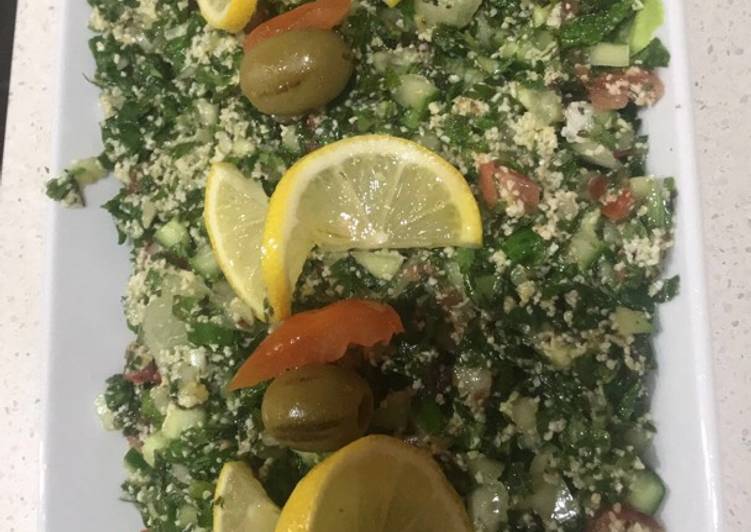 Easiest Way to Make Super Quick Homemade Tabouli Vegetarian health salad