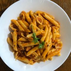 A picture of Italian pasta.