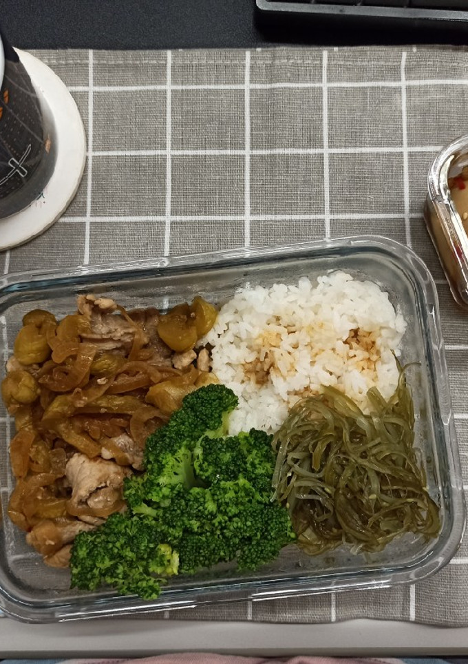 午餐便當 #11 (醬瓜洋蔥燒肉) 的食譜成品照片