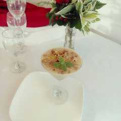 A picture of Postre de frutas y quinoa.