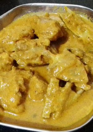 A picture of Mutton sambar.