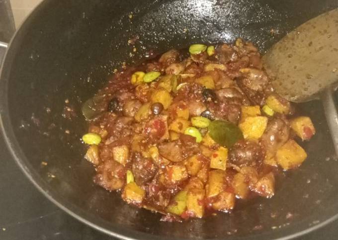 Resep Sambel kentang ati ampela pete, Enak Banget