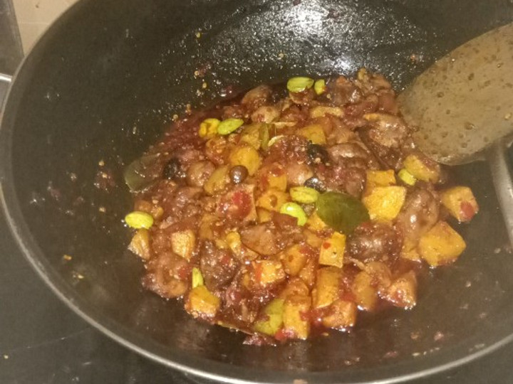 Resep Sambel kentang ati ampela pete, Enak Banget