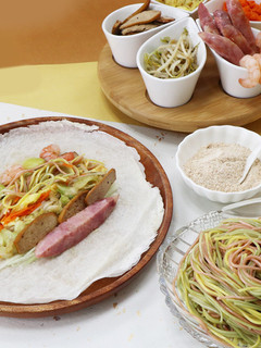 關廟麵潤餅 的食譜成品照片