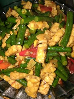 Foto resep Tumis kacang panjang tempe