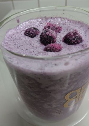 藍莓冰沙 的食譜成品照片