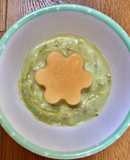 Ăn dặm: đậu hủ non khoai lang sốt bơ sữa