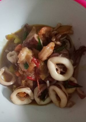 Foto resep Cumi Udang Mix Saus Tiram