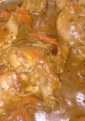 Una foto de Muslos de pollo a la mostaza