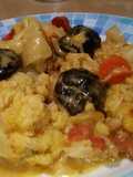 Coliflor al curry con leche de coco