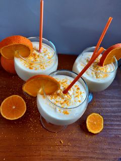 Una foto de Mousse de naranja 🍊