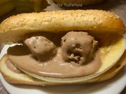 Gambar sandwich sosej