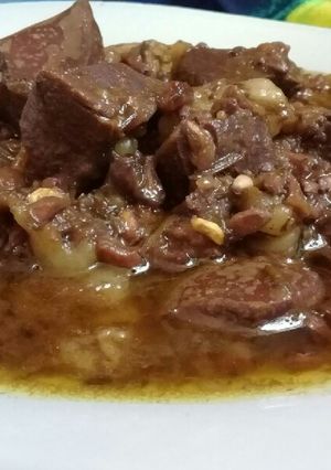 عکسی از دستور خوراک جگر