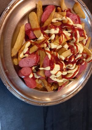 Una foto de Salchipapa