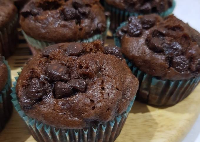 Resep Choco Banana Muffin /Muffin Pisang Cokelat Anti Gagal?