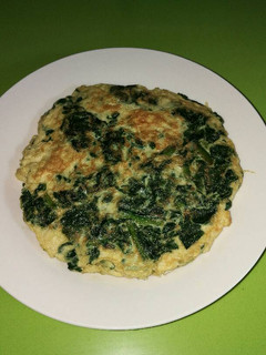 Una foto de Tortilla de espinacas con parmesano
