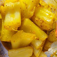 Gobhi danthal pickle A picture of Gobhi danthal pickle.