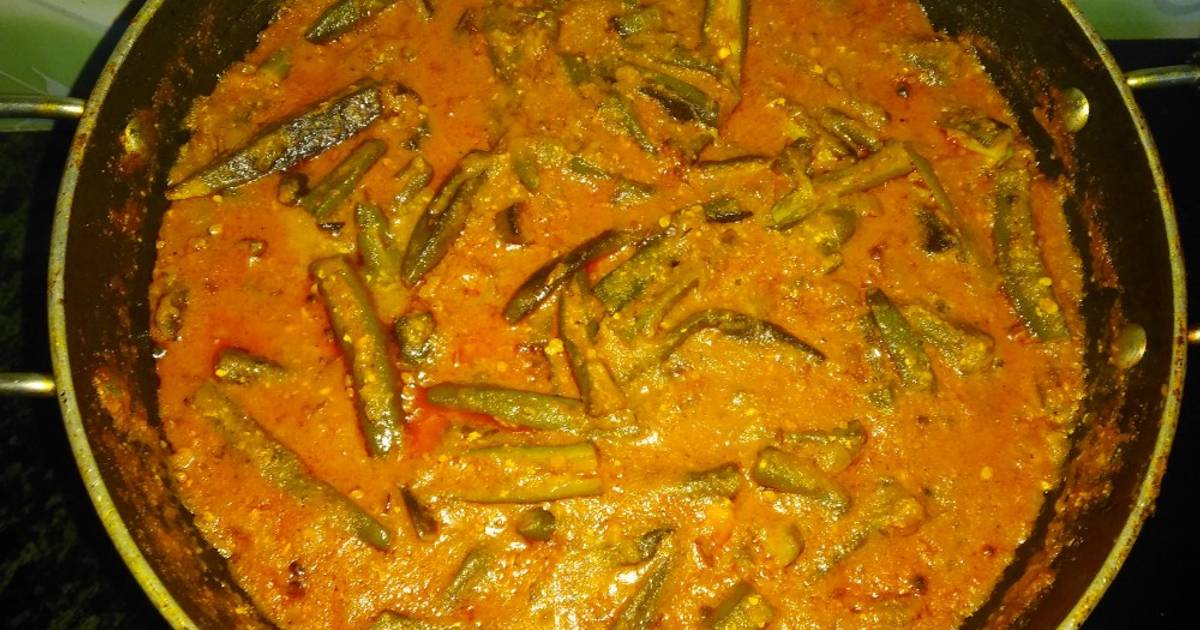Lady finger gravy vegetable Recipe by Pratima Pandey Cookpad