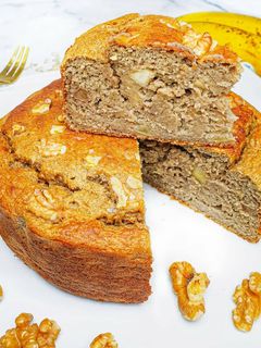 Foto de Bolo de Banana com Nozes e Aveia