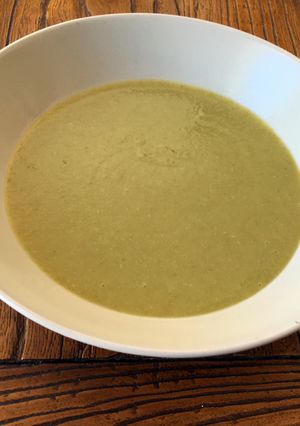 Una foto de Crema de judías verdes
