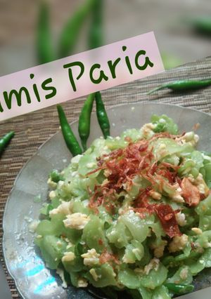 Foto resep Tumis Paria Orek Telur