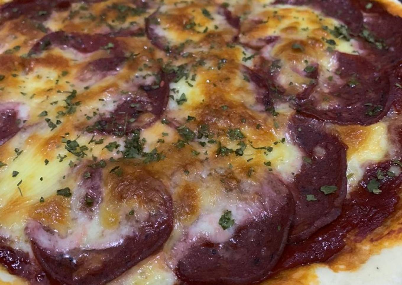 Homemade Pizza Beef Pepperoni