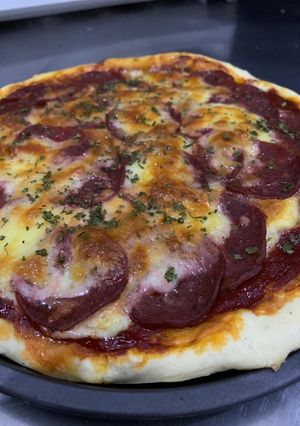 Foto resep Homemade Pizza Beef Pepperoni