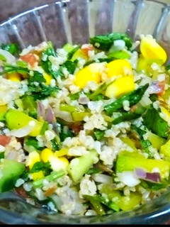 A picture of Quinoa pumpkin salad.