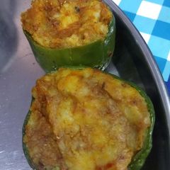A picture of Stuffed capsicum.