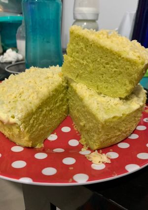 Foto resep Bolu kukus pandan keju anti gagal cocok untuk pemula