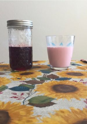 A picture of Rose milk recipe.
