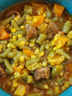 عکسی از دستور خورشت لوبیا سبز