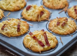Foto resep Muffin daging asap