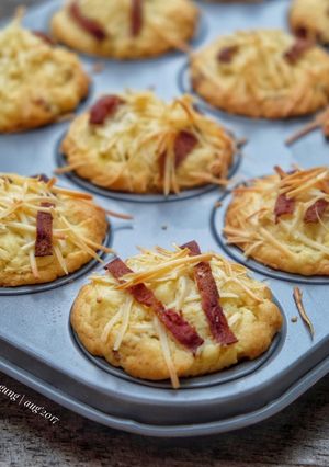 Foto resep Muffin daging asap