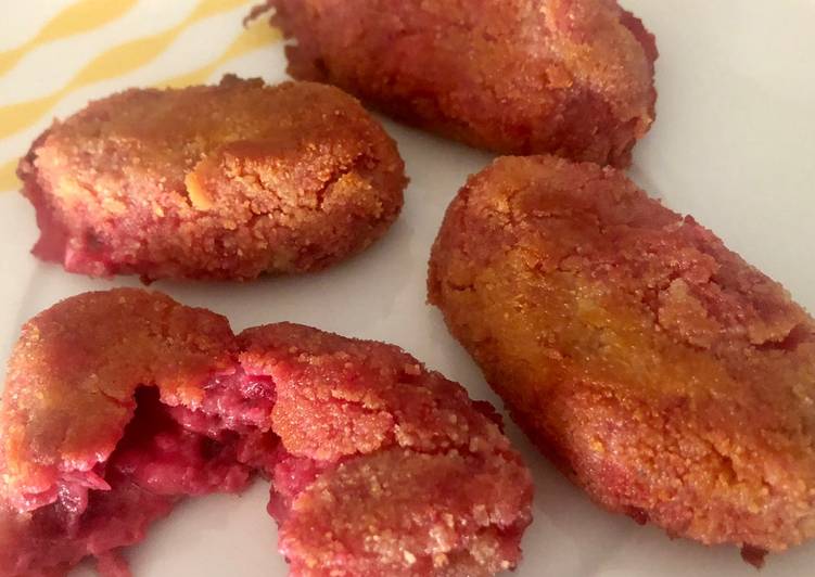 Croquetas de remolacha y queso de cabra