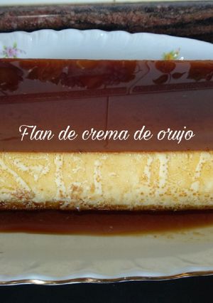 Una foto de Flan de crema de orujo