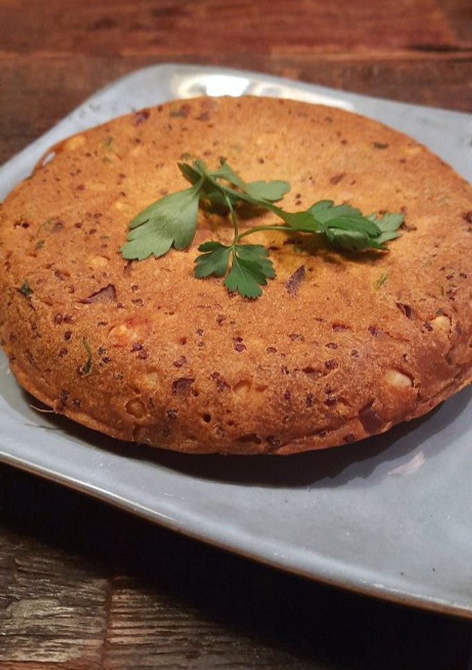 Una foto de Tortilla de patatas vegana