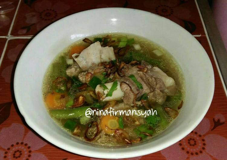 Sop kambing, wortel buncis😀