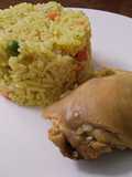 Arroz con pollo estilo jardinera