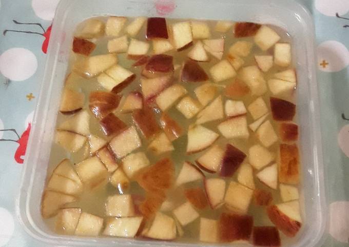 Agar-agar apel gula melon