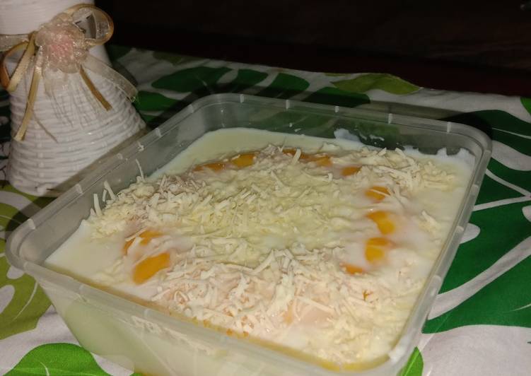 Cara Membuat Puding mangga cream cheese Anti Gagal