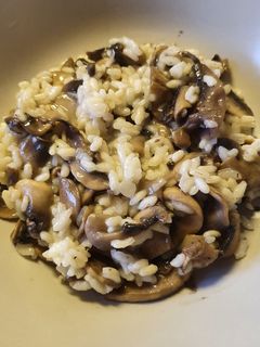 Une photo de Risotto aux champignons