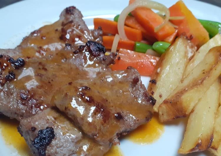 Resep Beef Steak with Rica Sauce, Bikin Ngiler