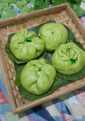 Foto resep Bakpao Daun Kelor No Mixer