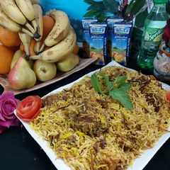 Mutton aloo Biryani meray style main A picture of Mutton aloo Biryani meray style main.