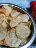 Onion Flavoured Cocoyam Chips with Sweet Chilli Sauce