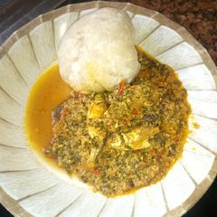 A picture of Egusi soup.