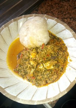 A picture of Egusi soup.