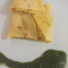 A picture of Moong daal cheela.