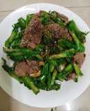 Đậu rồng xào thịt bò